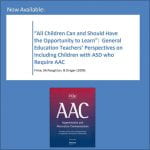 Now Available:  “All Children Can and Should Have the Opportunity to Learn” — Publication