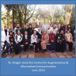 Dr. Drager visits Centre for Augmentative & Alternative Communication